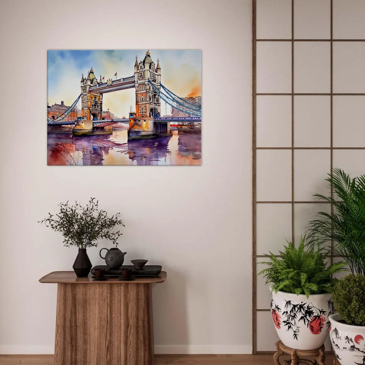 aquarelle pont de londres