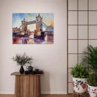 aquarelle pont de londres
