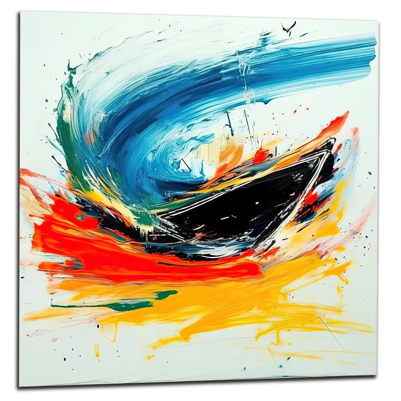 Tableau Bateau en mouvement – art abstrait bateau en mouvement art abstrait