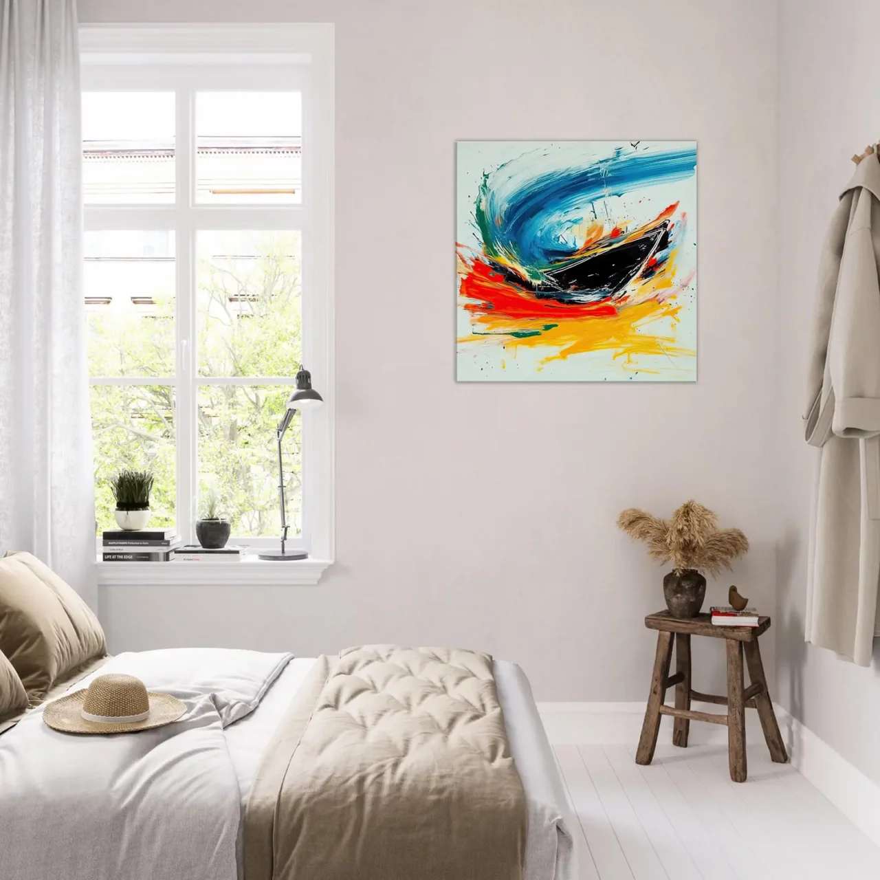 Tableau Bateau en mouvement – art abstrait bateau en mouvement art abstrait