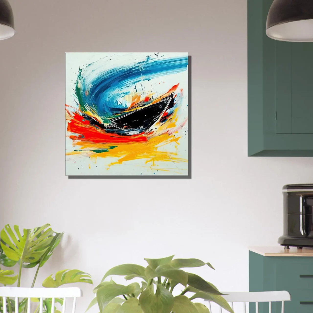 Tableau Bateau en mouvement – art abstrait bateau en mouvement art abstrait