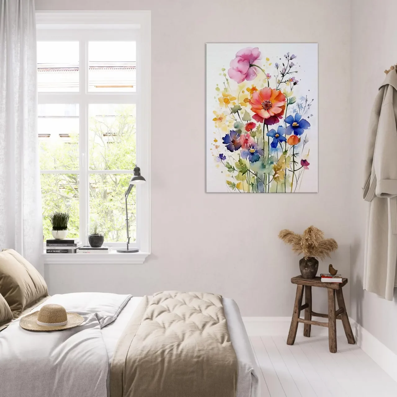 Fleurs des Champs – Tableau Aquarelle fleurs des champs aquarelle