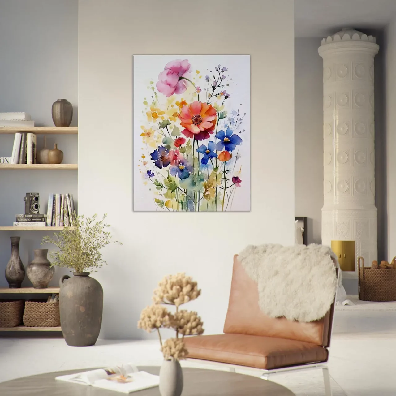 Fleurs des Champs – Tableau Aquarelle fleurs des champs aquarelle