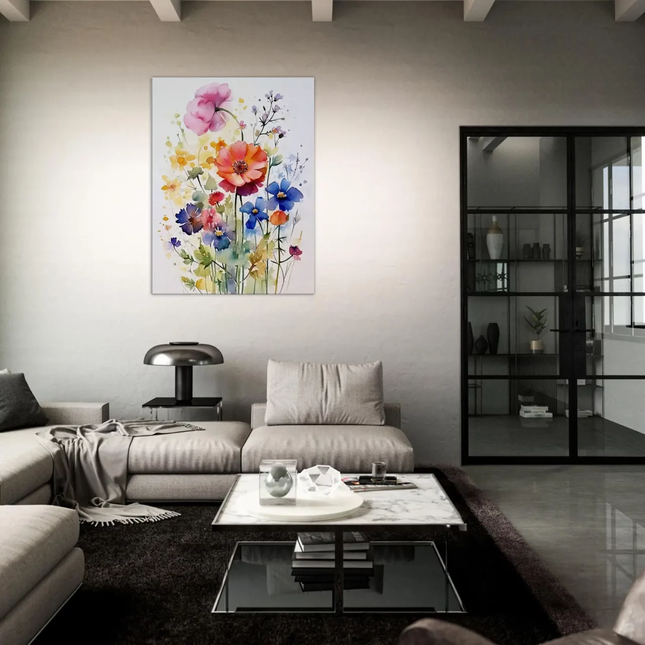 Fleurs des Champs – Tableau Aquarelle fleurs des champs aquarelle