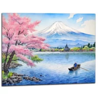 Toile murale déco – Lac du Mont Fuji lac du mont fuji