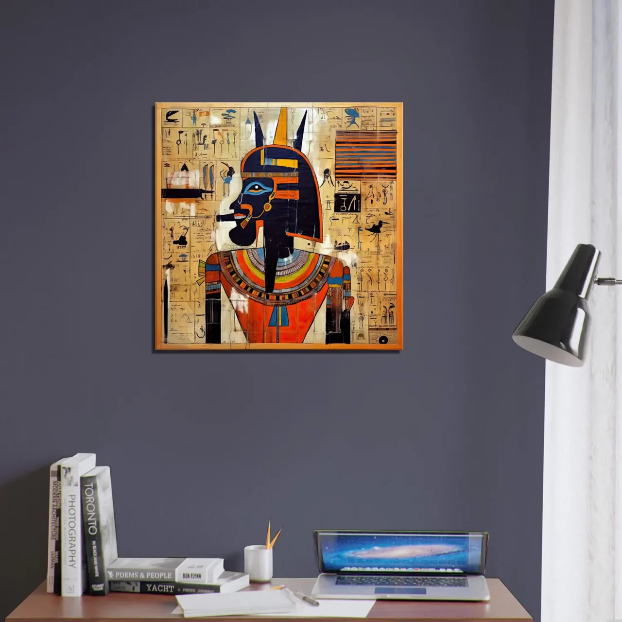 papyrus egyptien amon ra et basquiat
