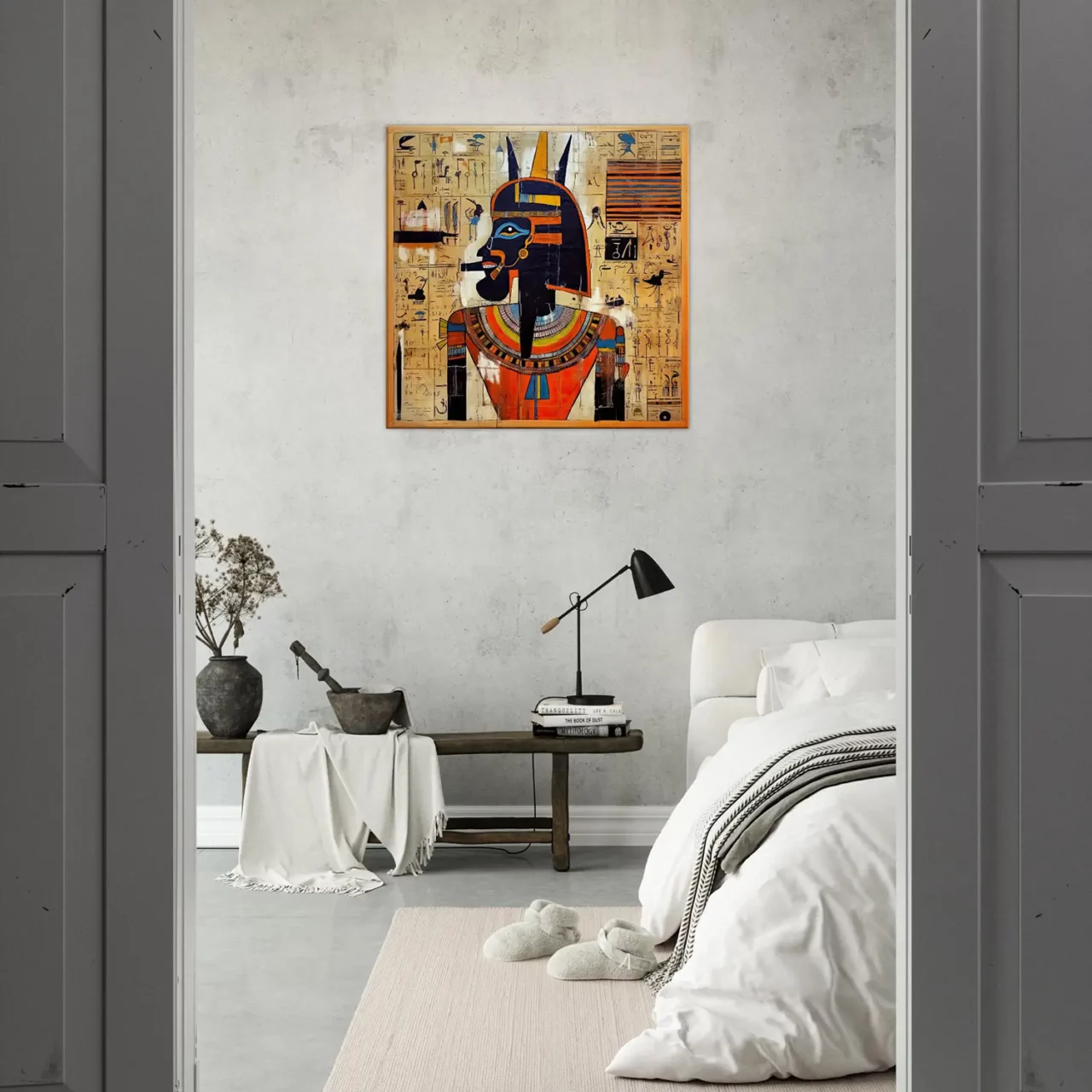 papyrus egyptien amon ra et basquiat