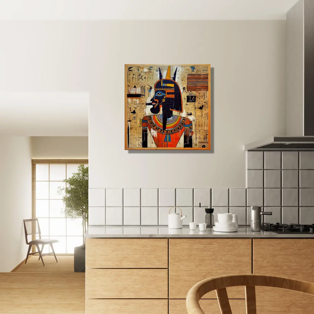 papyrus egyptien amon ra et basquiat