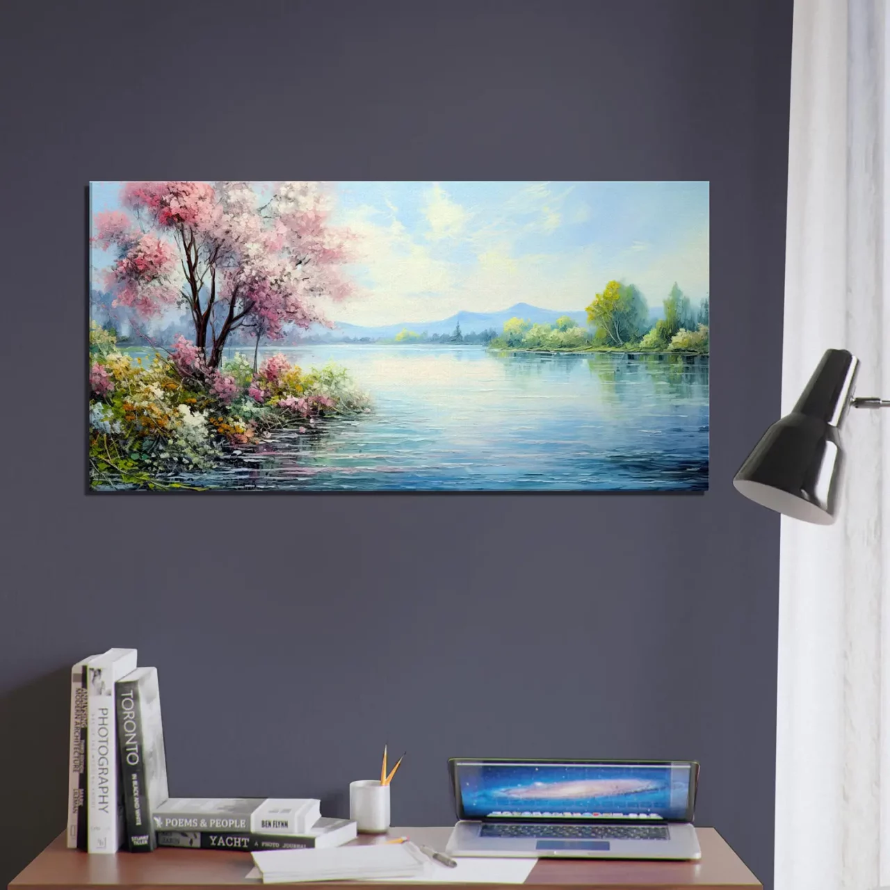 Peinture Beauté du lac style Monet peinture beauté du lac style monet