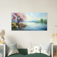 Peinture Beauté du lac style Monet peinture beauté du lac style monet