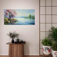 Peinture Beauté du lac style Monet peinture beauté du lac style monet