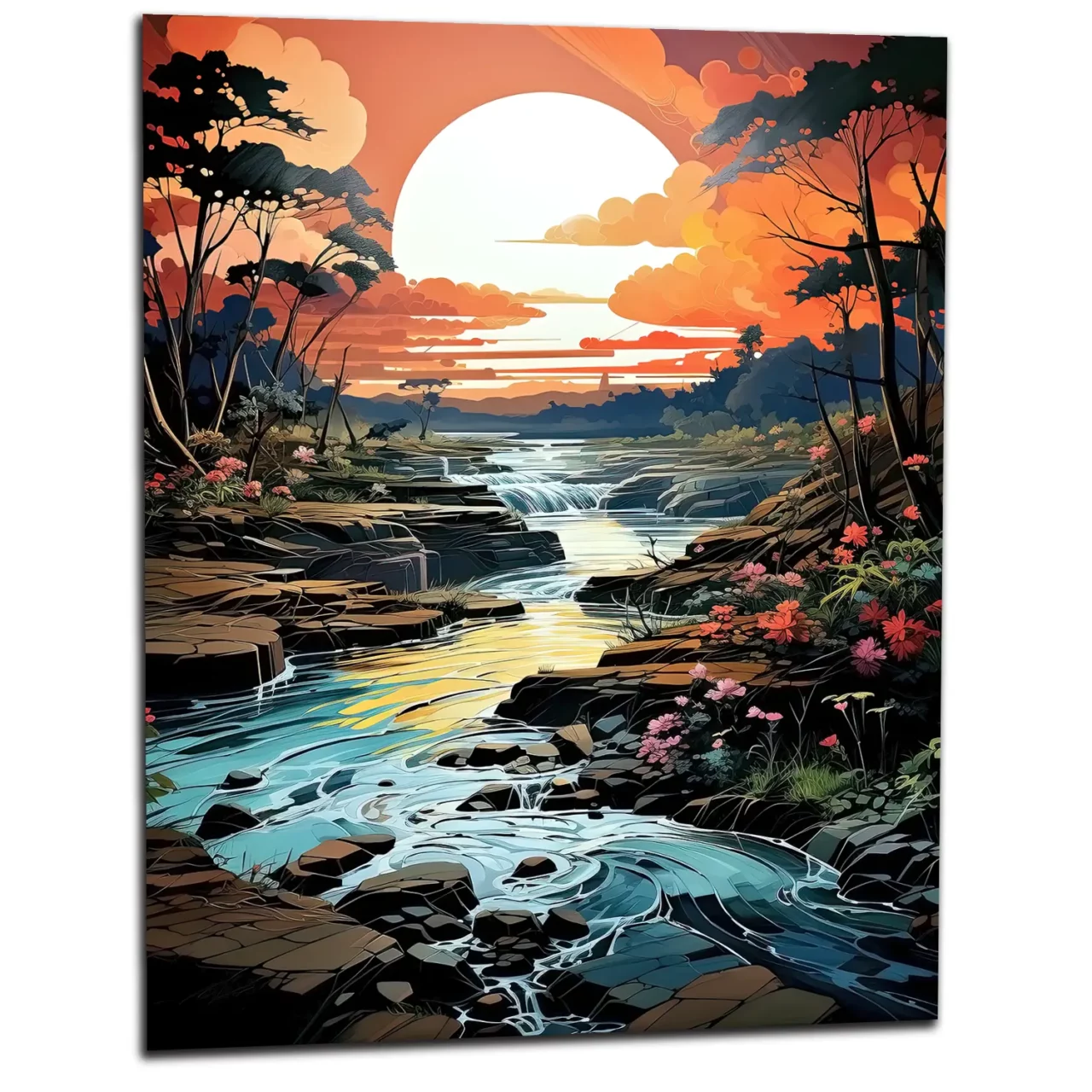 Cadre mural Ruisseau et forêt d’Argentine ruisseau et forêt d'argentine