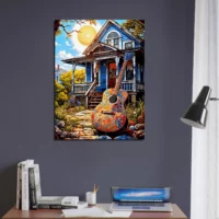 ambiance tex mex et guitare colorée