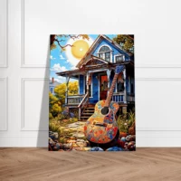 ambiance tex mex et guitare colorée