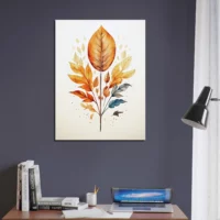 branche aux feuilles dorées