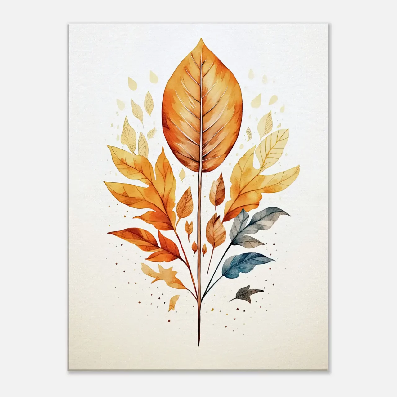branche aux feuilles dorées