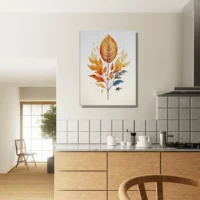 branche aux feuilles dorées