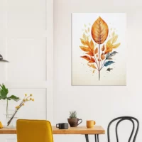 branche aux feuilles dorées
