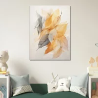 Cadre boho Feuilles de Curcuma séchées pastel feuilles de curcuma séchées pastel