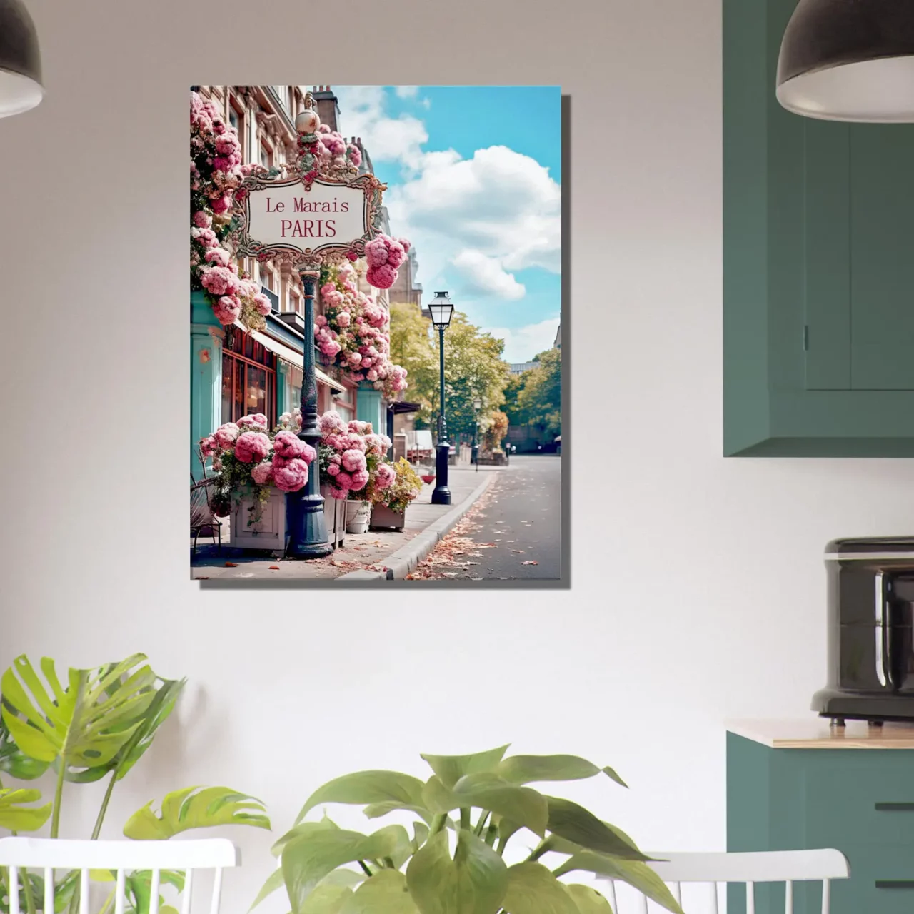 paris, le marais en fleurs