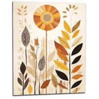 art boho feuilles couleurs d'automne