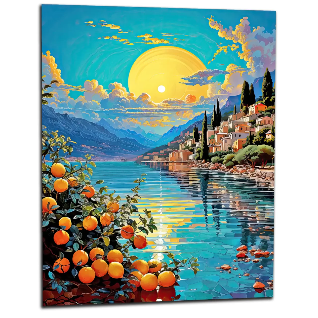 paysage de menton et ses citrons