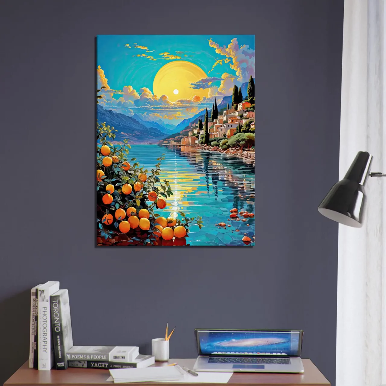 paysage de menton et ses citrons