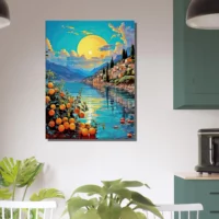 paysage de menton et ses citrons