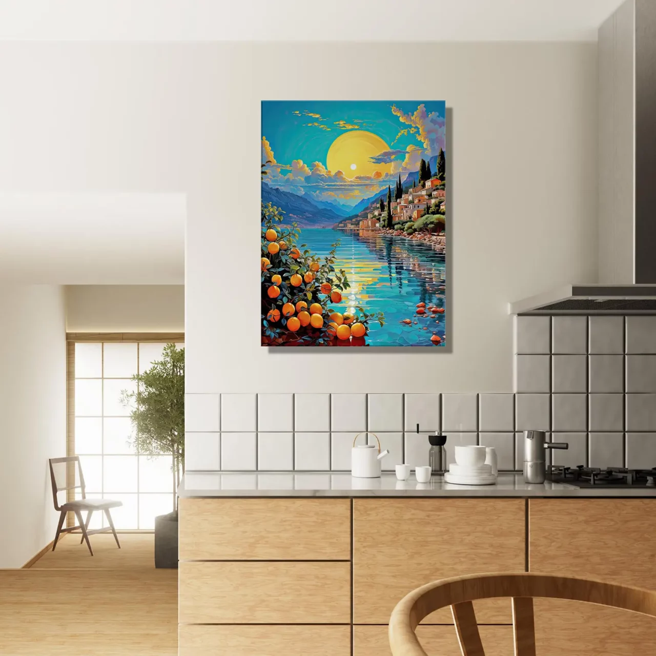 paysage de menton et ses citrons