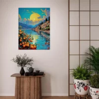 paysage de menton et ses citrons