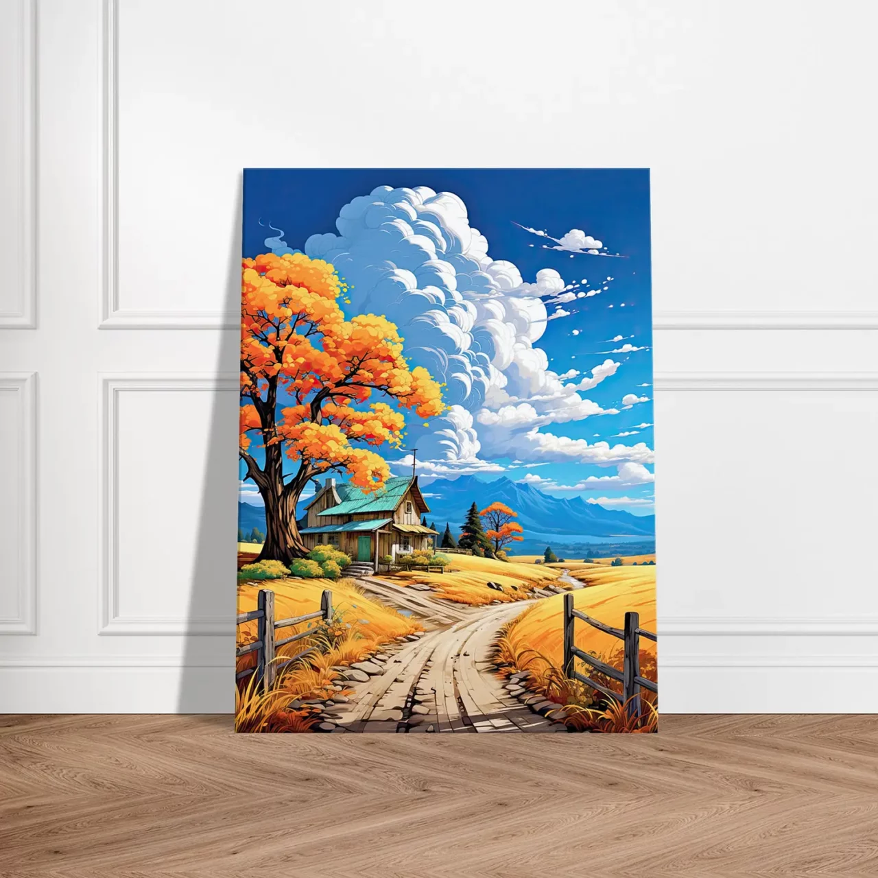 petite maison de campagne tranquille