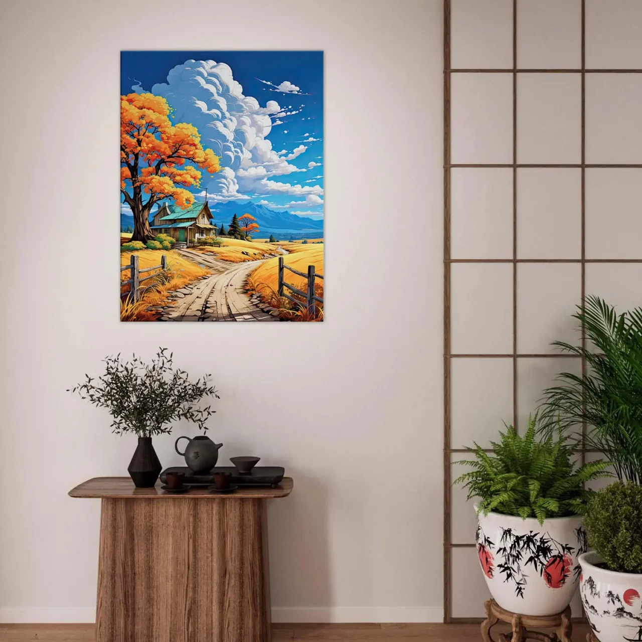 petite maison de campagne tranquille