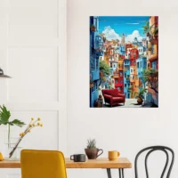Cadre de Barcelone, ville colorée et ensoleillée barcelone, ville colorée et ensoleillée