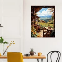 cabane dans les tournesols