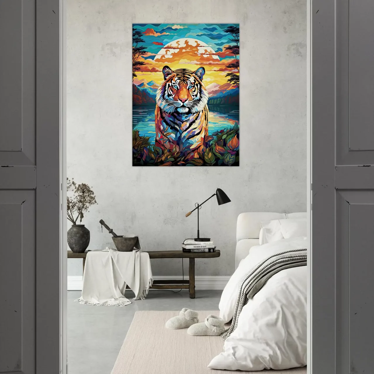 Cadre mural Gardien mystique Tigre au crépuscule gardien mystique tigre au crépuscule