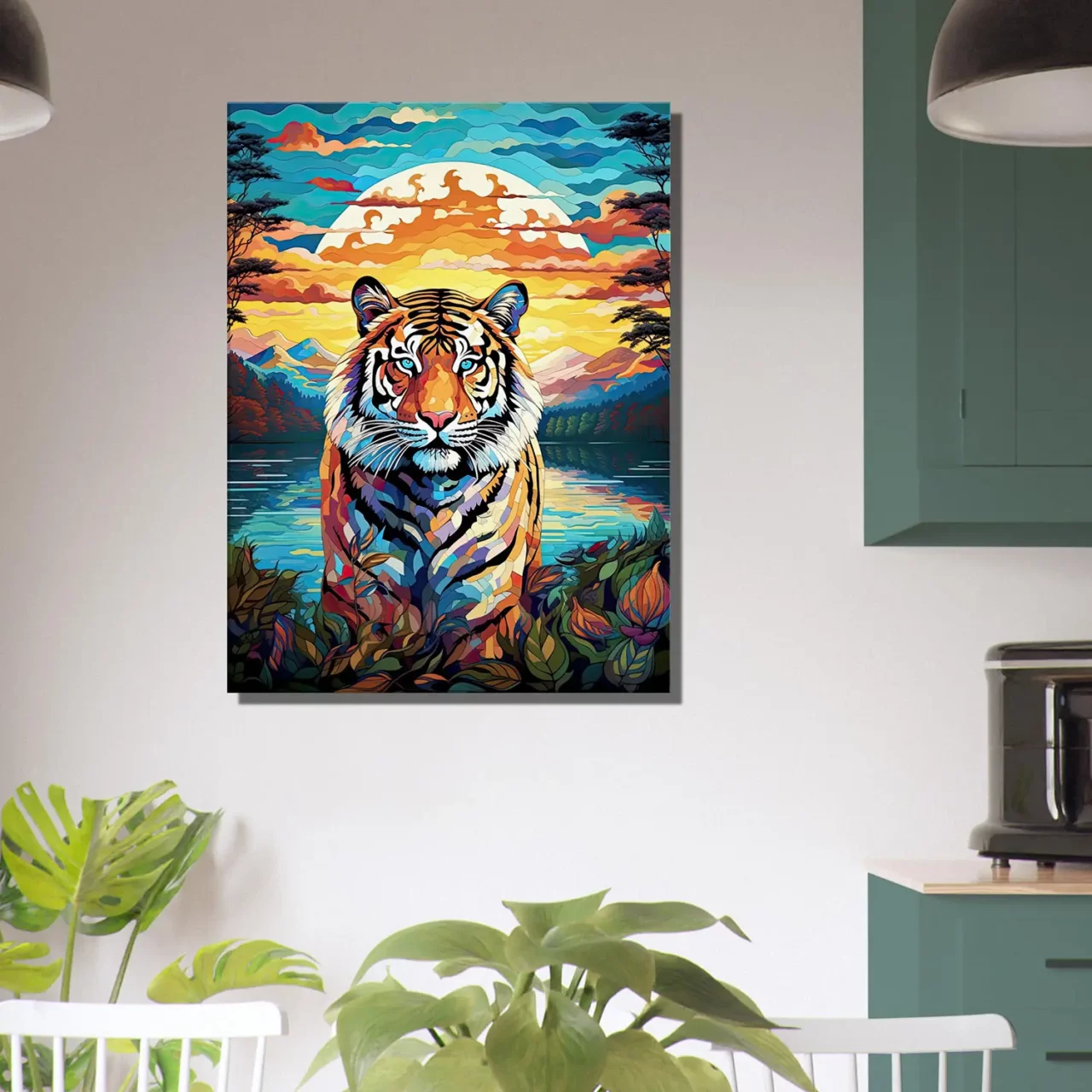 Cadre mural Gardien mystique Tigre au crépuscule gardien mystique tigre au crépuscule