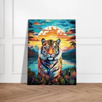 Cadre mural Gardien mystique Tigre au crépuscule gardien mystique tigre au crépuscule