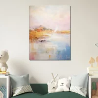 pastel abstrait des cotes bretonnes