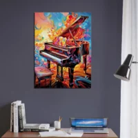 Piano psychédélique et multi-couleur piano psychédélique et multi couleur