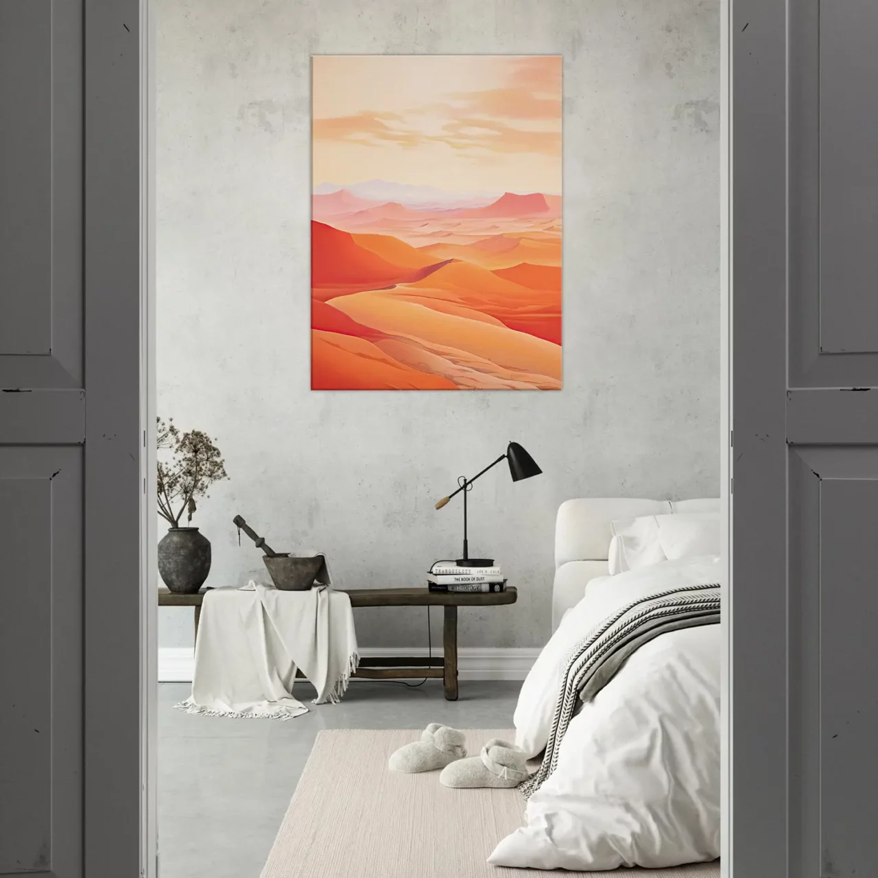 Cadre déco Sable rouge des dunes du Sahara sable rouge des dunes du sahara
