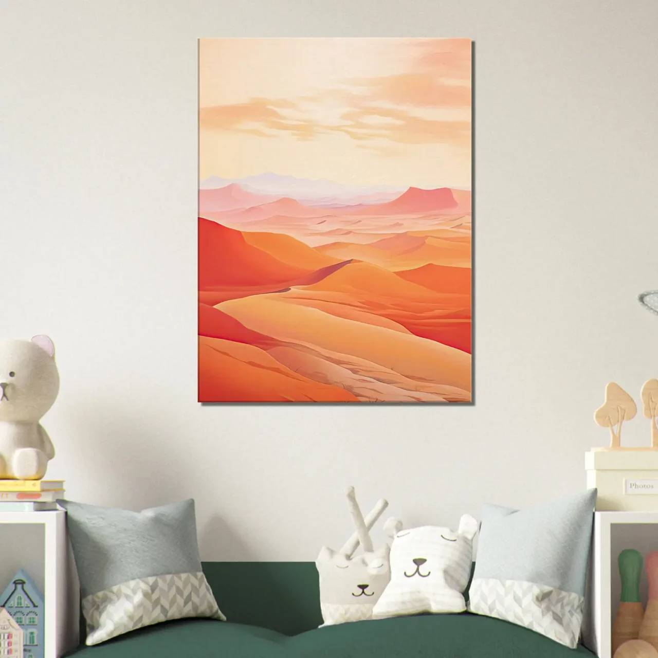 Cadre déco Sable rouge des dunes du Sahara sable rouge des dunes du sahara