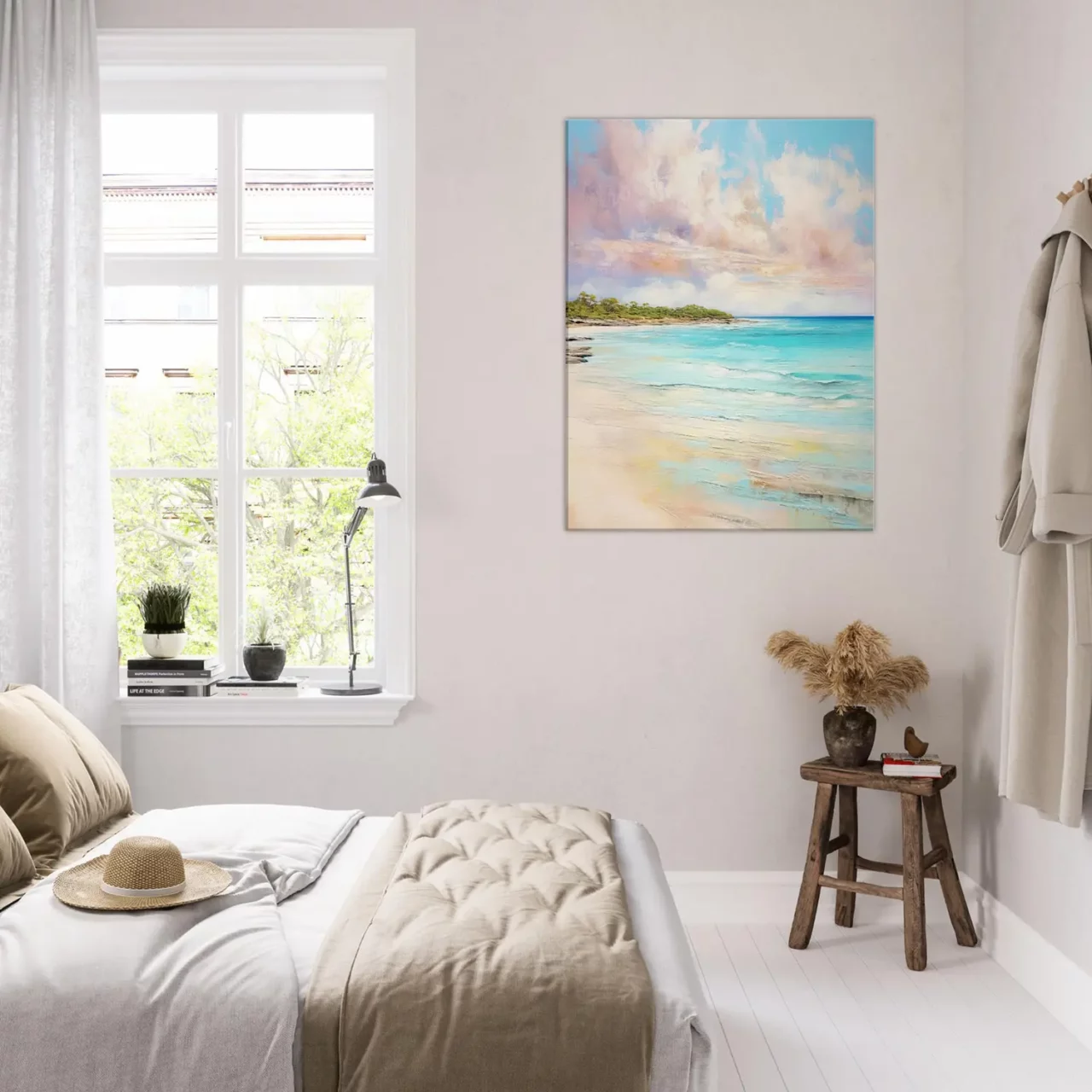 sérénité pastel et rêve côtier