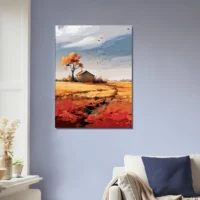 souffle de l'automne sur une maison de campagne
