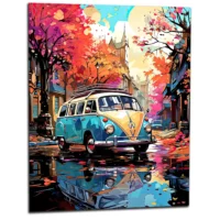 Tableau Van City Life Couleurs d’automne van city life couleurs d'automne