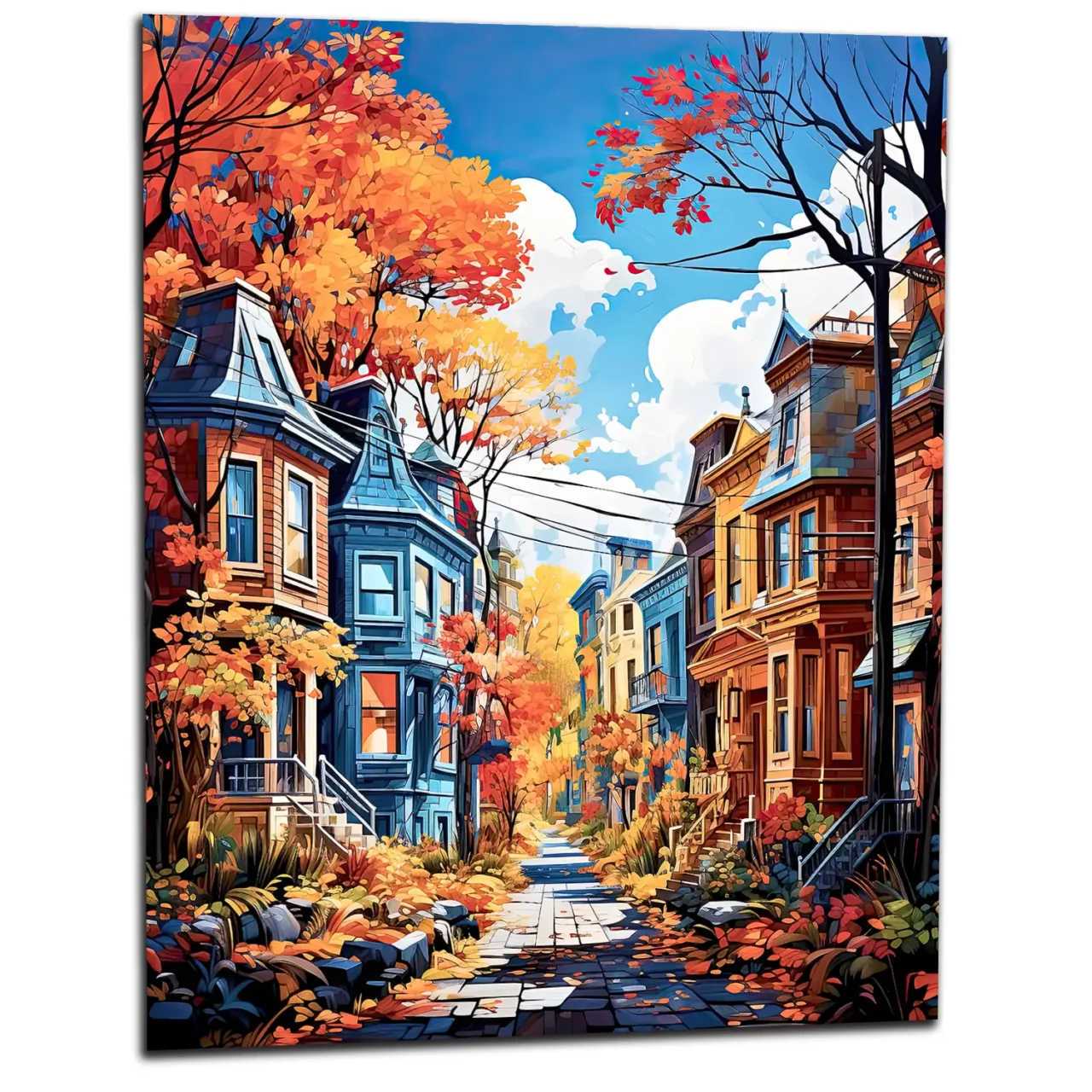 Tableau Automne en Ville : La Magie de Montréal automne en ville : la magie de montréal