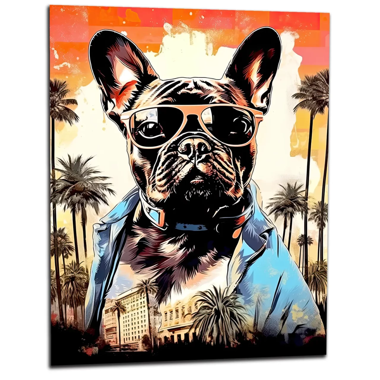 Cadre Bouledogue Français cool à Los Angeles bouledogue français cool à los angeles