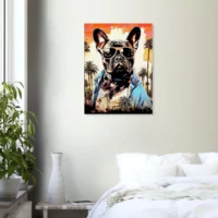 Cadre Bouledogue Français cool à Los Angeles bouledogue français cool à los angeles