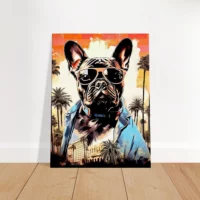 Cadre Bouledogue Français cool à Los Angeles bouledogue français cool à los angeles