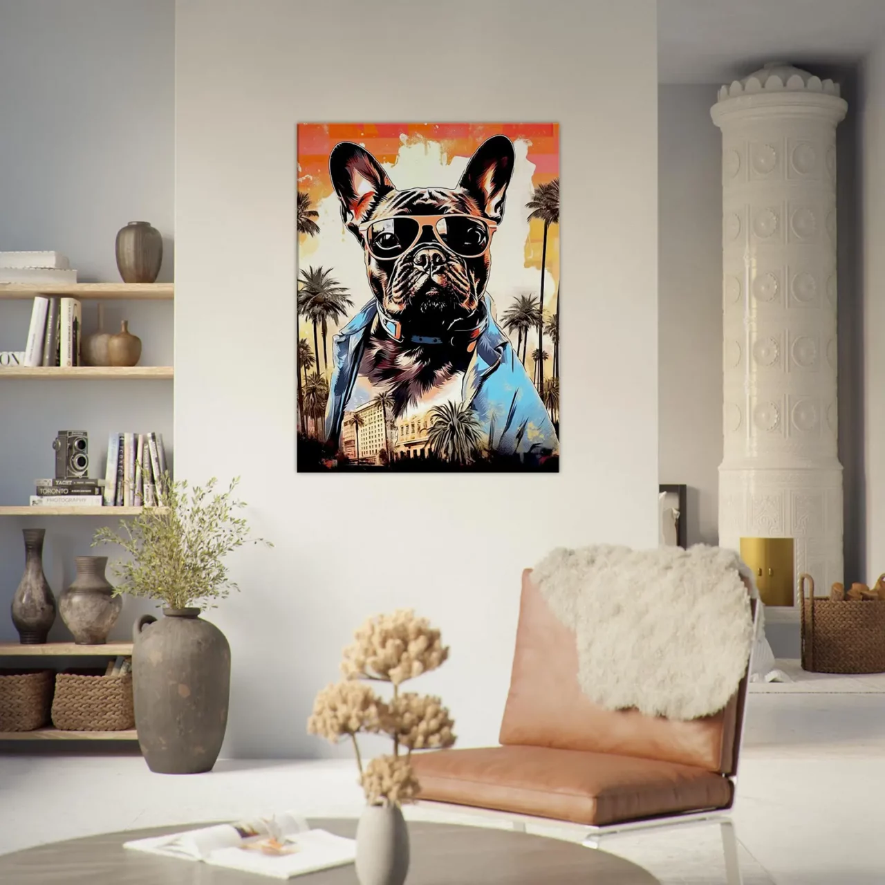 Cadre Bouledogue Français cool à Los Angeles bouledogue français cool à los angeles