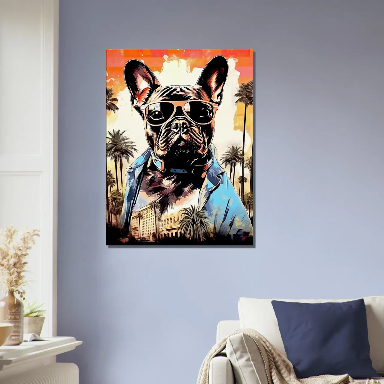 Cadre Bouledogue Français cool à Los Angeles bouledogue français cool à los angeles